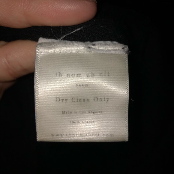 UNISEX ih nom uh not PARIS black drawstring hoodie - Picture 3 of 3